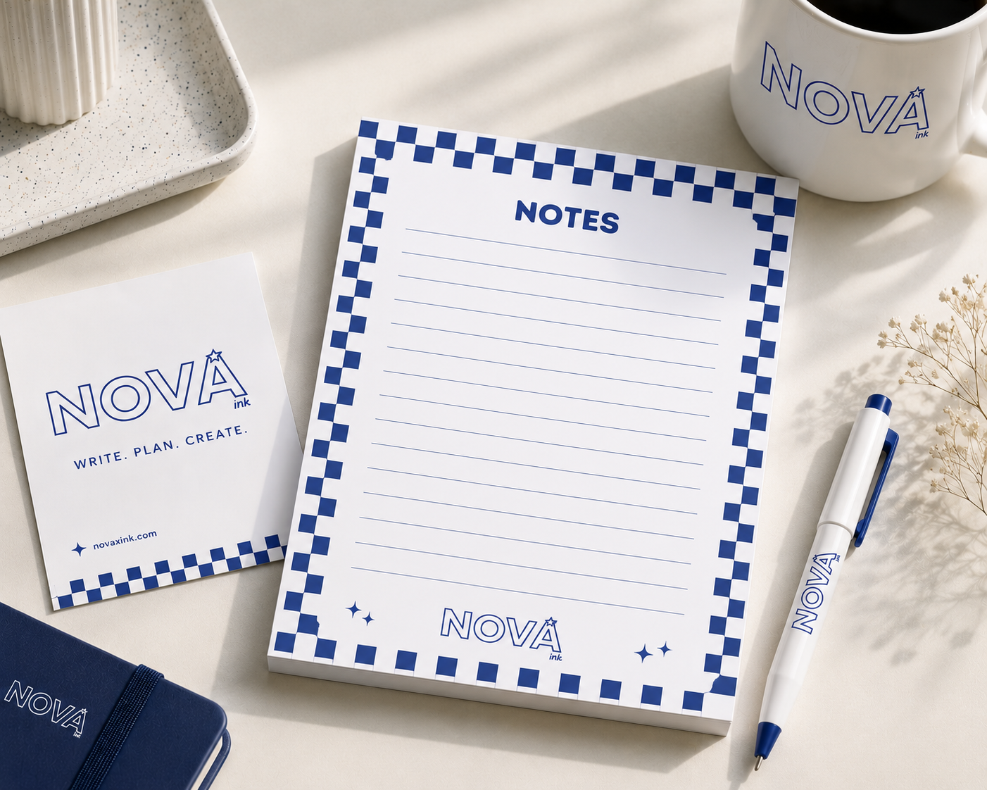Blue Chess notepad 50 sheets