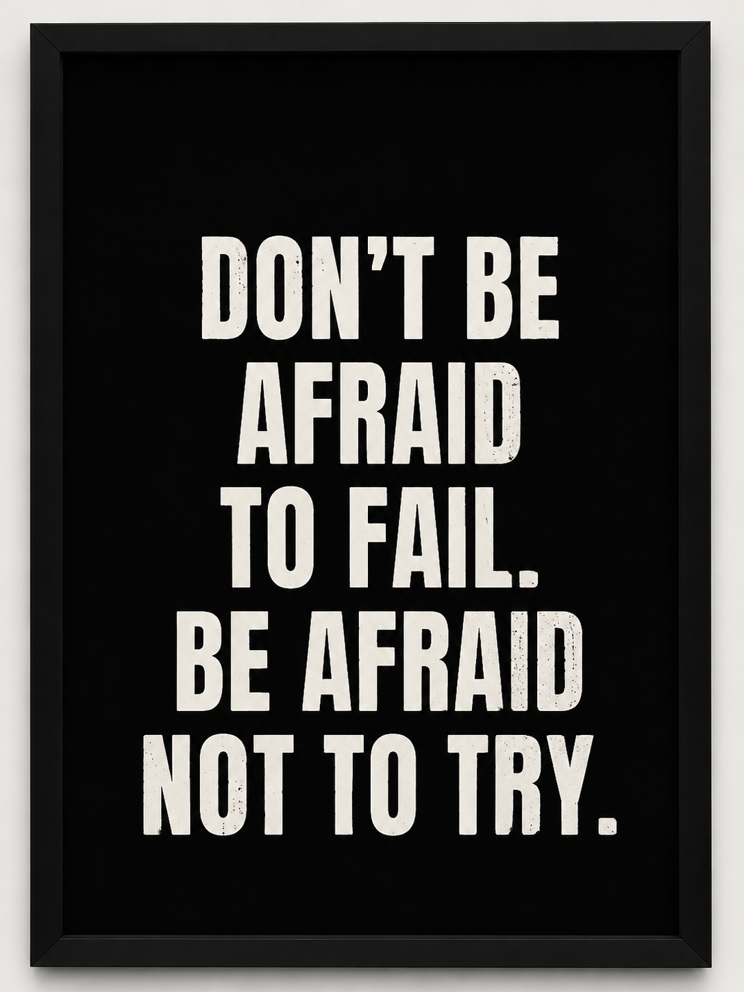 Don't be afriad