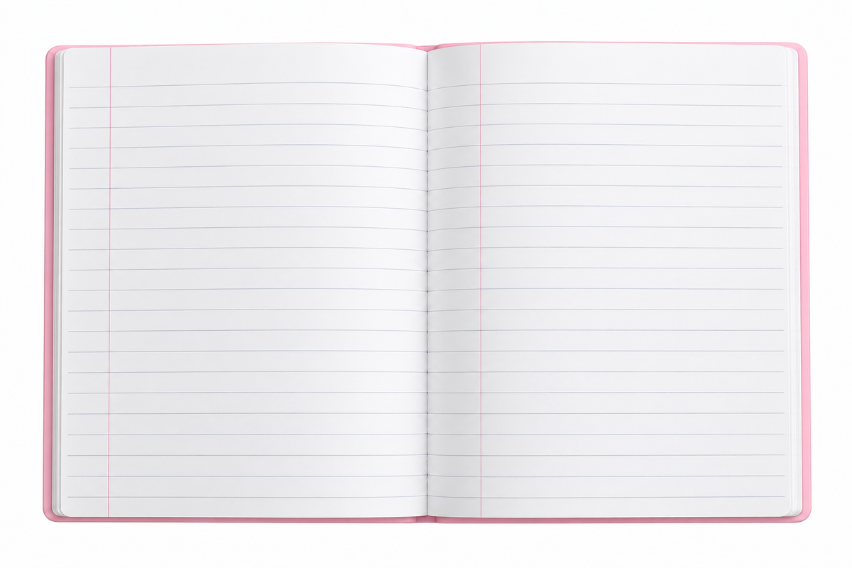 A5 Pink Ribbon NoteBook