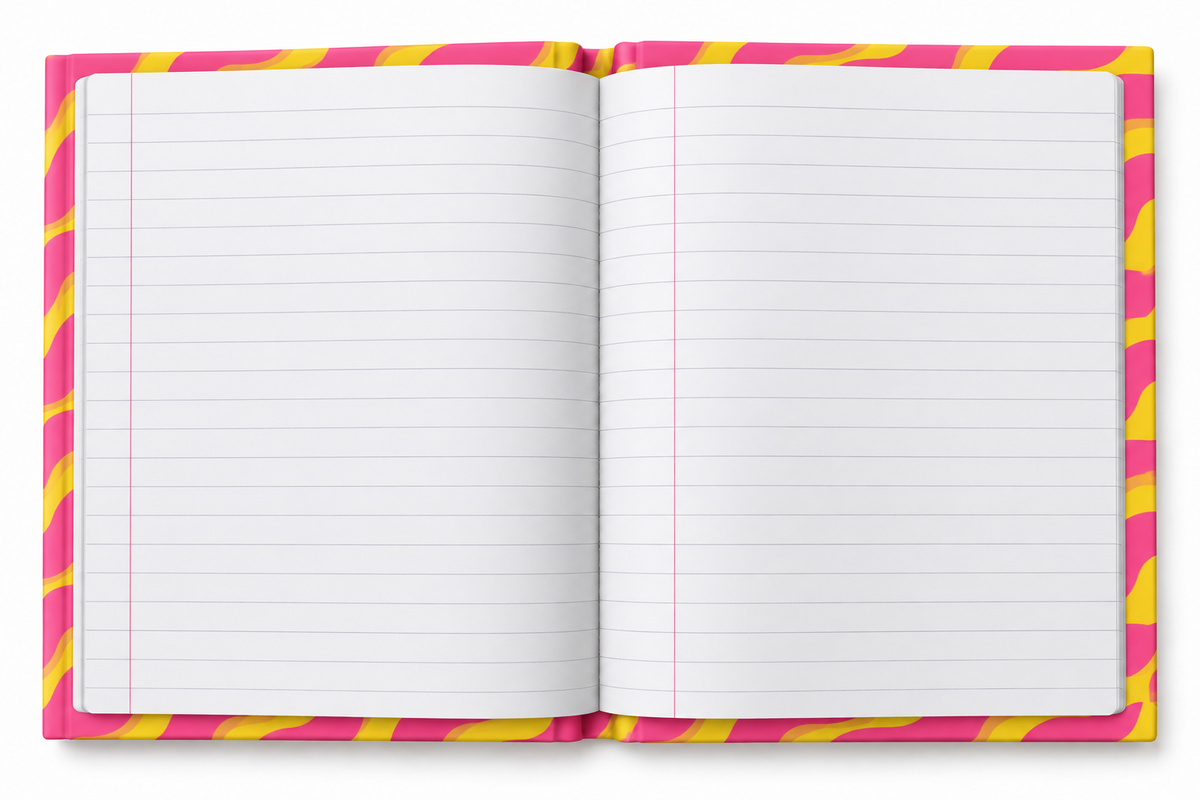 Pink & Orange A5 Notebook