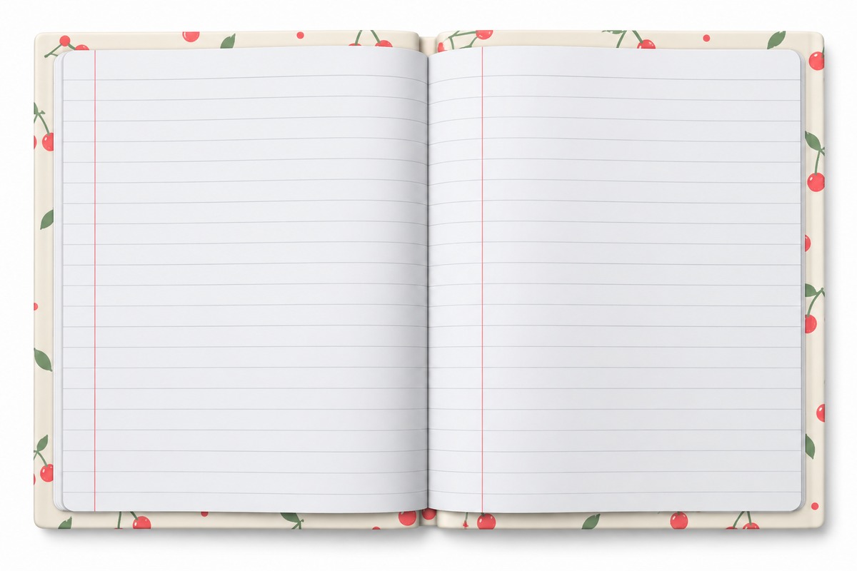 Cherry A5 Notebook