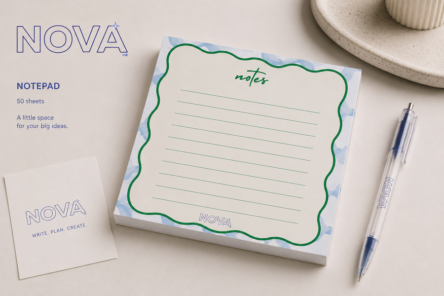 Green cute notepad 50 sheets