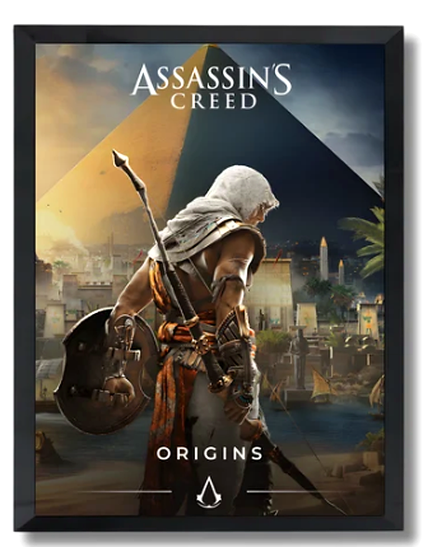 Assassin's Creed Origins A4 poster enhanced