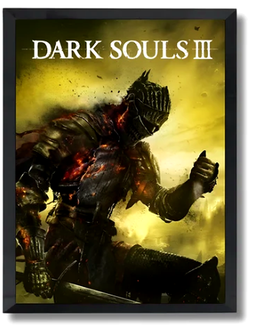 Dark Souls III A4 poster enhanced
