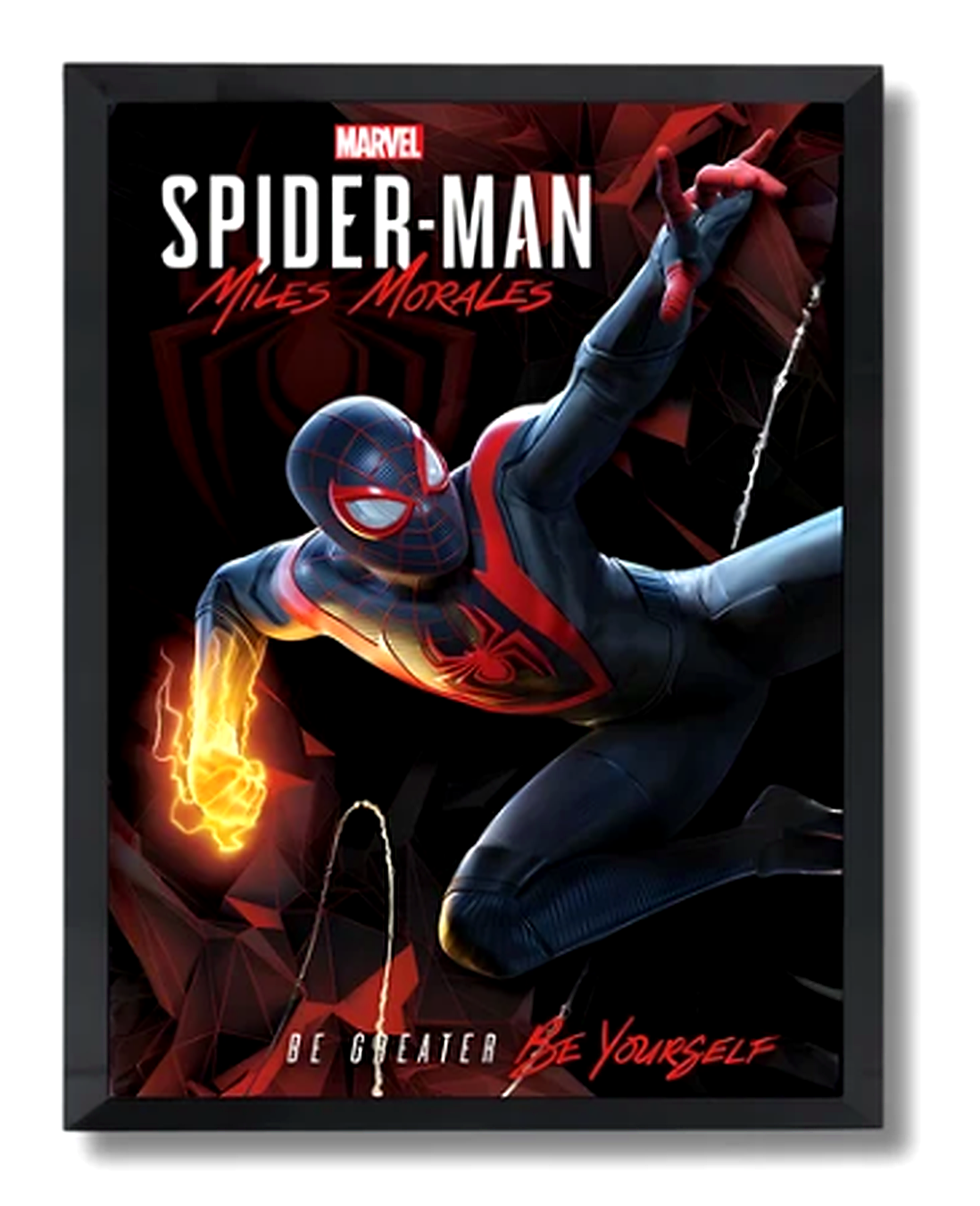 Spider-Man Miles Morales A4 poster enhanced